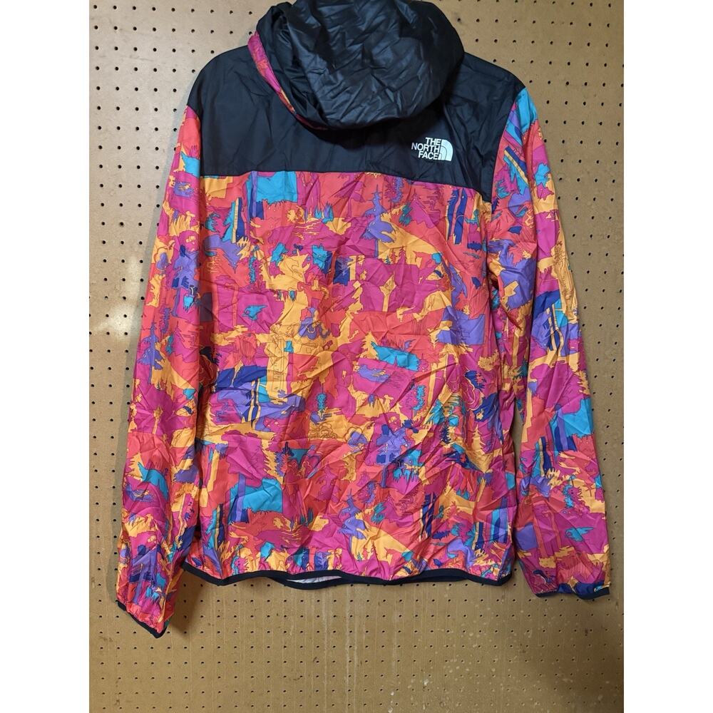 The North Face Printed Fanorak Mr. Pink Mens/Womens Windwall Jacket Size Large - Picture 3 of 5